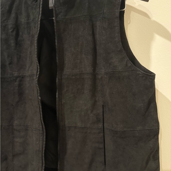 Arizona Jean Company Black Suede Vest Size L - Picture 3 of 5